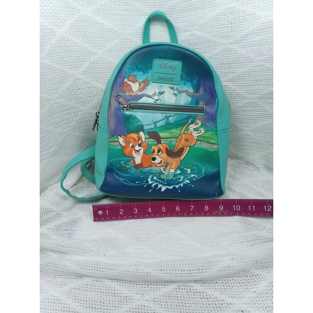 Fox & Hound Loungefly Disney Fox & The Hound Water Splash Mini Backpack Preowned